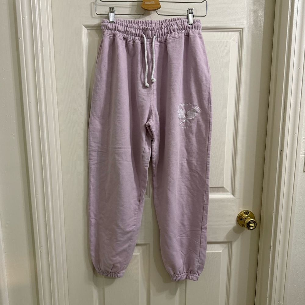 Purple drawstring Sweats